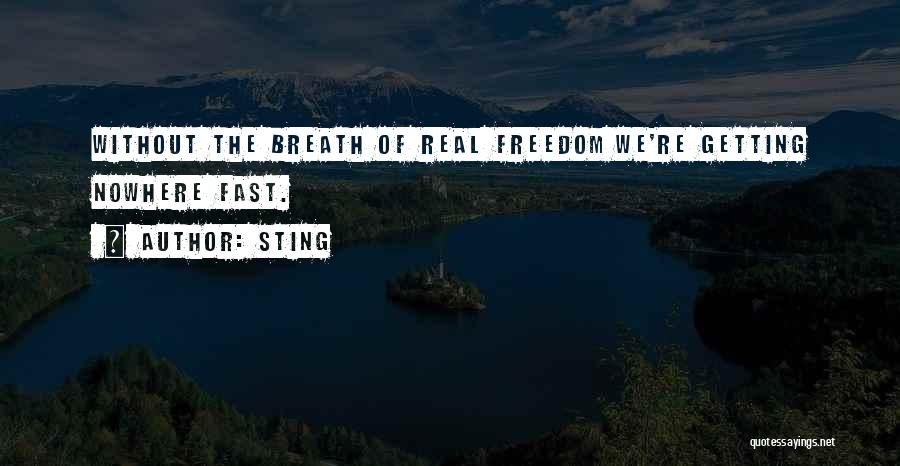 Getting Freedom Quotes By Sting