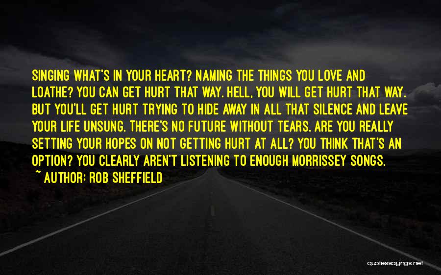 Getting Hurt By Someone You Love Quotes By Rob Sheffield