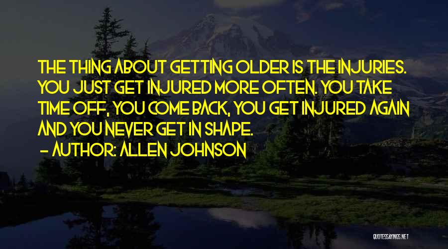 Getting In Shape Quotes By Allen Johnson