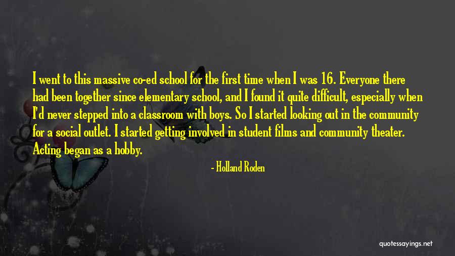 Getting Involved In School Quotes By Holland Roden Getting Involved In School Quotes By Holland Roden