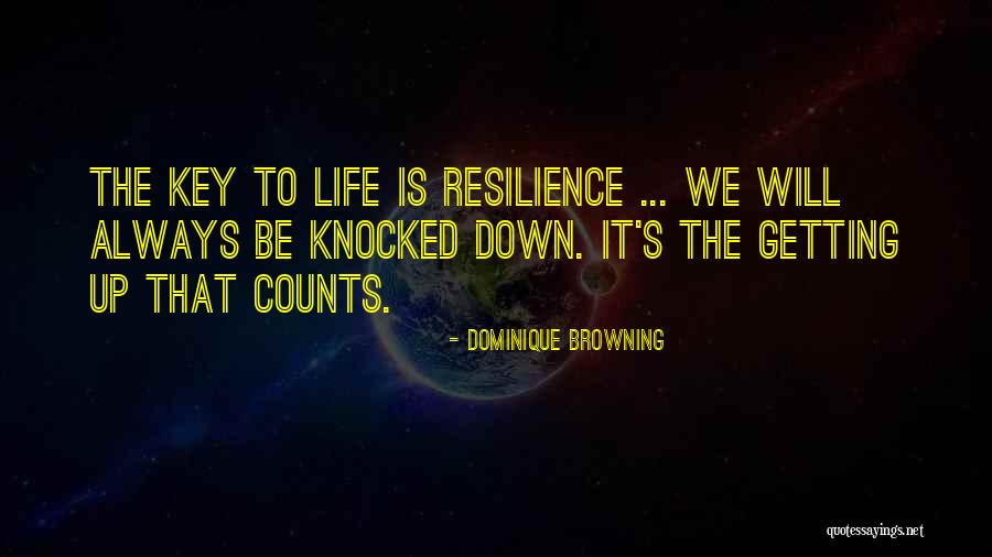 Getting Knocked Down And Getting Up Quotes By Dominique Browning