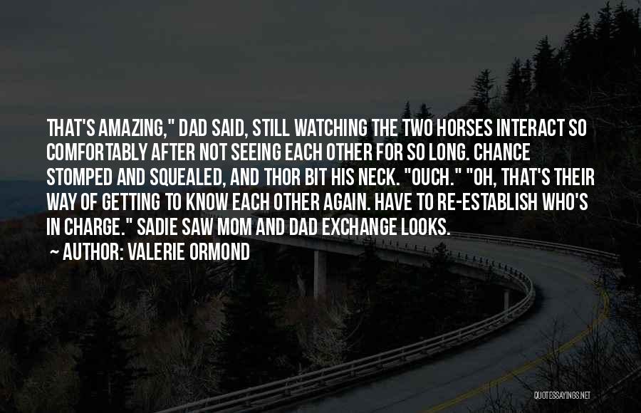 Getting Know Each Other Quotes By Valerie Ormond