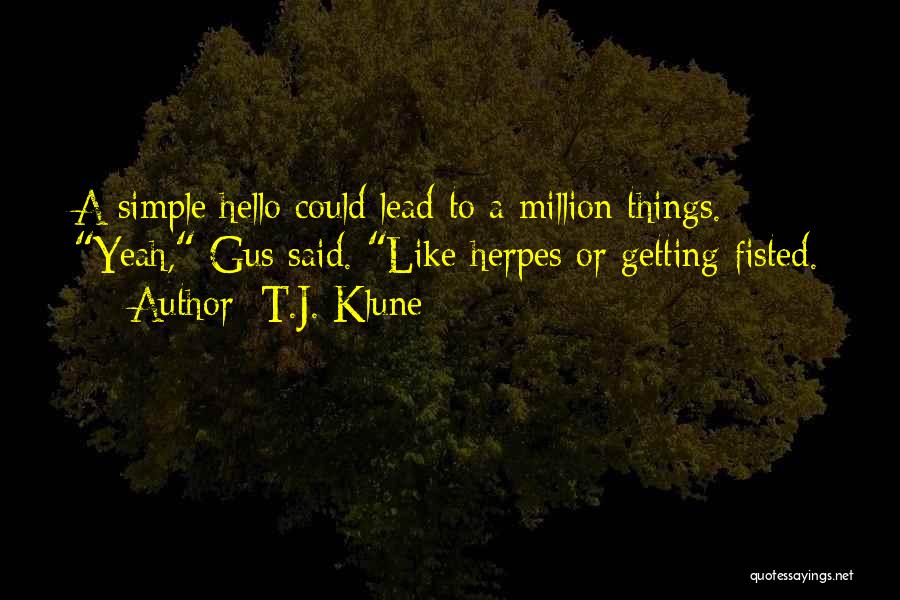 Getting Lead On Quotes By T.J. Klune
