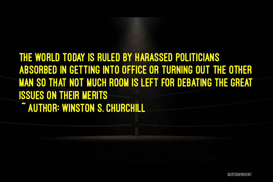 Getting Left Out Quotes By Winston S. Churchill