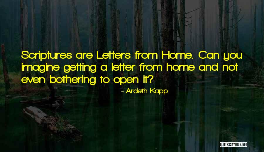 Getting Letters Quotes By Ardeth Kapp