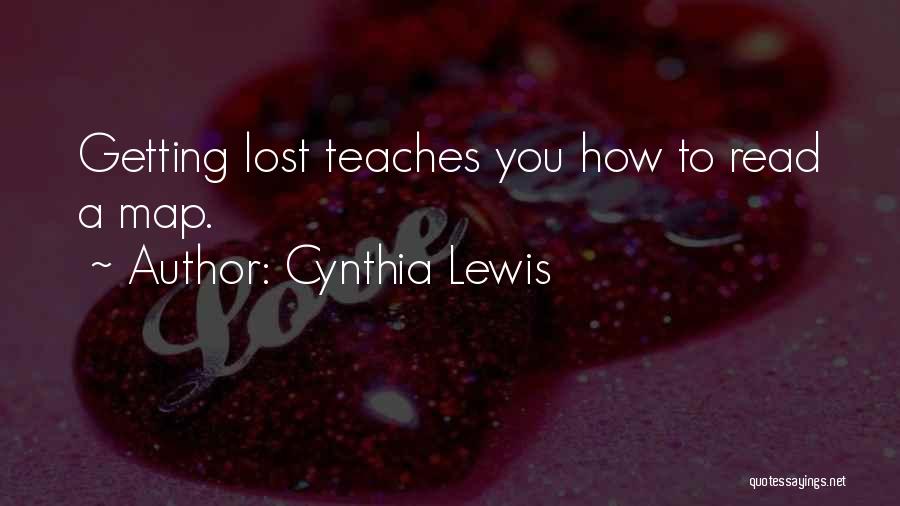 Getting Lost Quotes By Cynthia Lewis