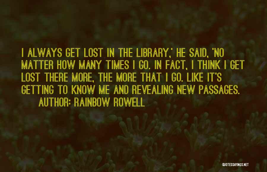 Getting Lost Quotes By Rainbow Rowell