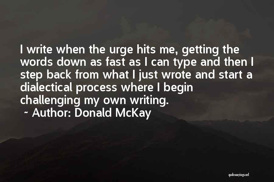 Getting Nowhere Fast Quotes By Donald McKay