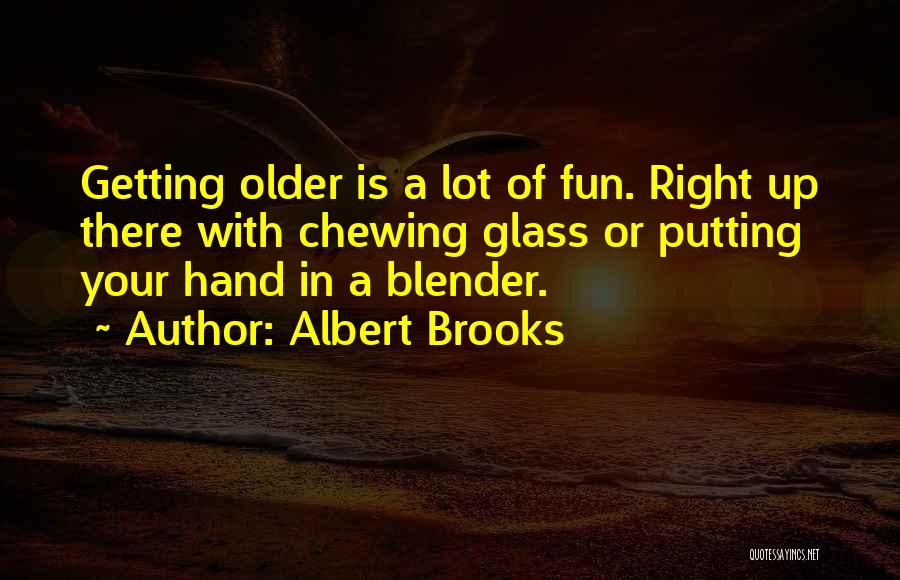 Getting Older Quotes By Albert Brooks