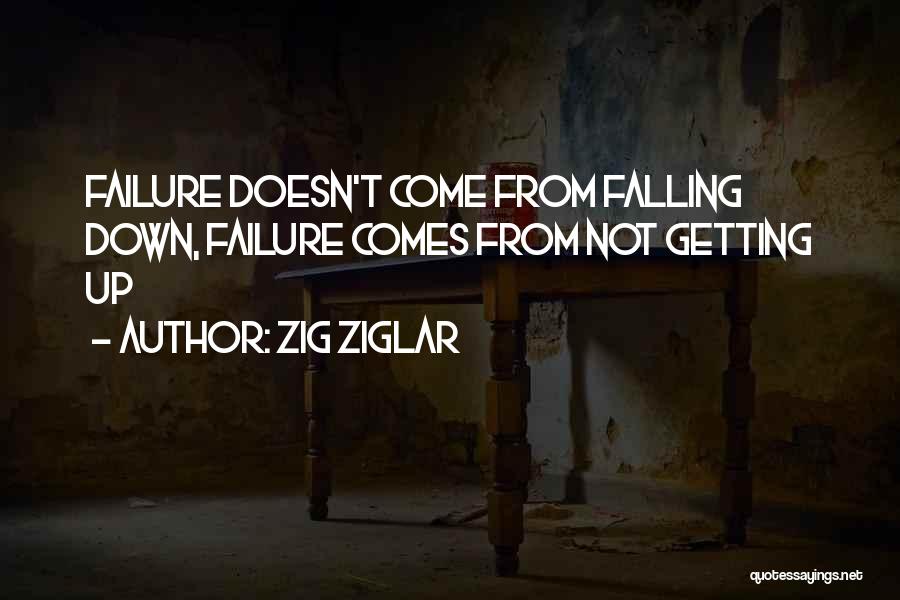 Getting Over Failure Quotes By Zig Ziglar