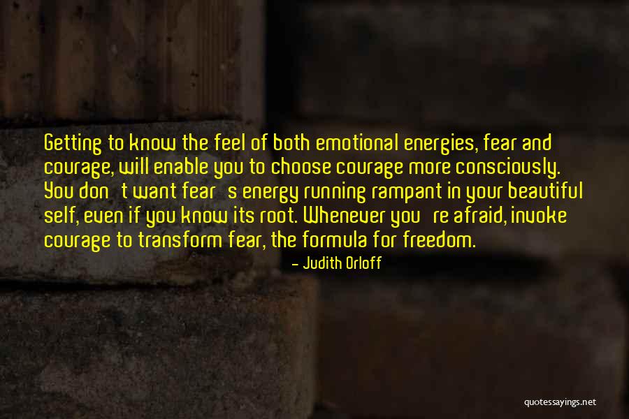 Getting Over Fear Quotes By Judith Orloff