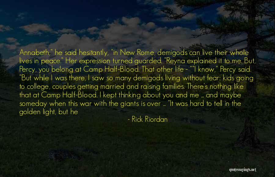 Getting Over Fear Quotes By Rick Riordan