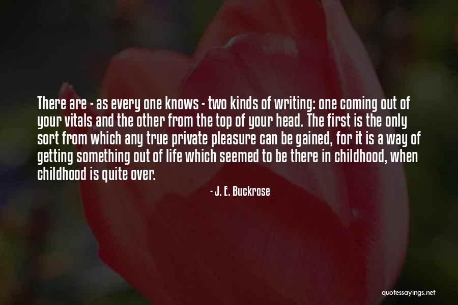 Getting Over Your Childhood Quotes By J. E. Buckrose Getting Over Your Childhood Quotes By J. E. Buckrose