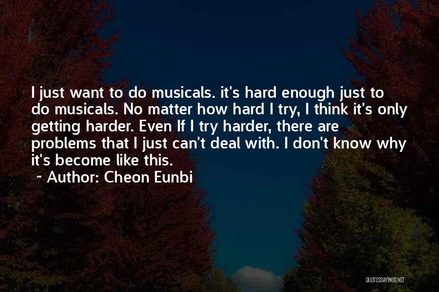 Getting Over Your Problems Quotes By Cheon Eunbi