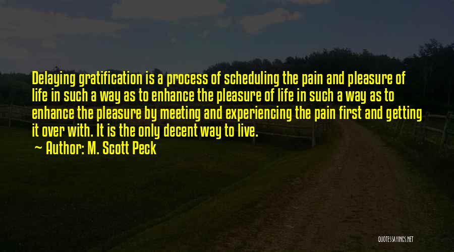 Getting Past Pain Quotes By M. Scott Peck