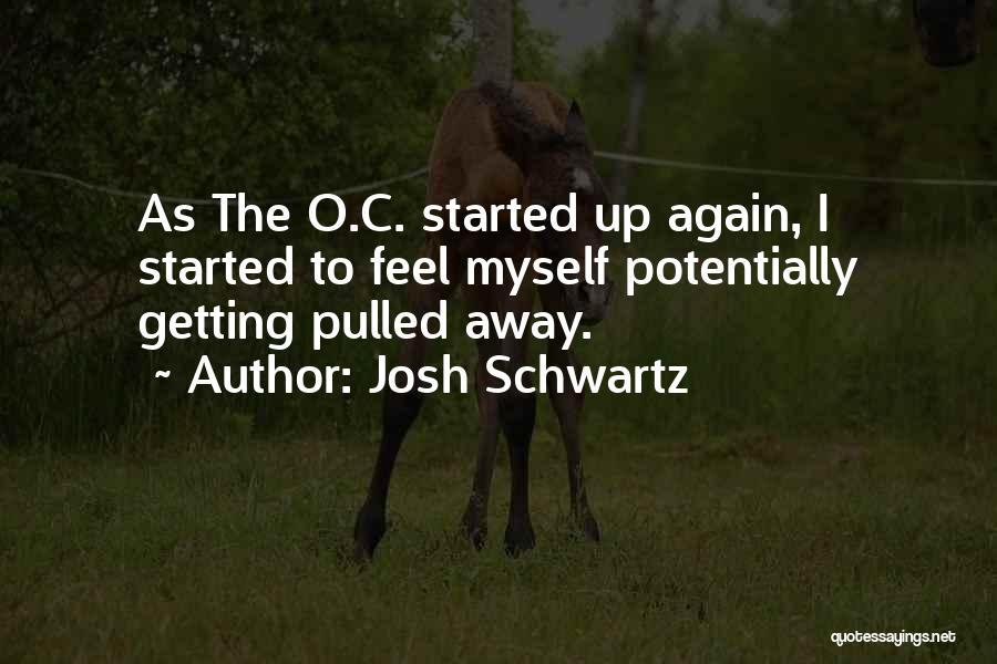 Getting Started Again Quotes By Josh Schwartz