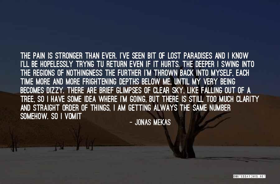 Getting Stronger And Moving On Quotes By Jonas Mekas