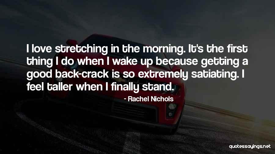 Getting Taller Quotes By Rachel Nichols