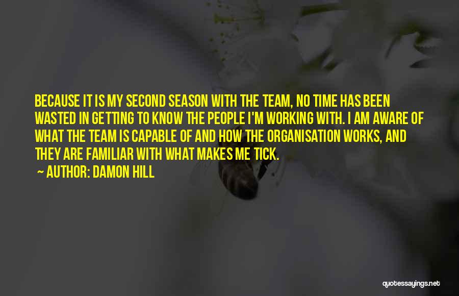 Getting Things Done As A Team Quotes By Damon Hill