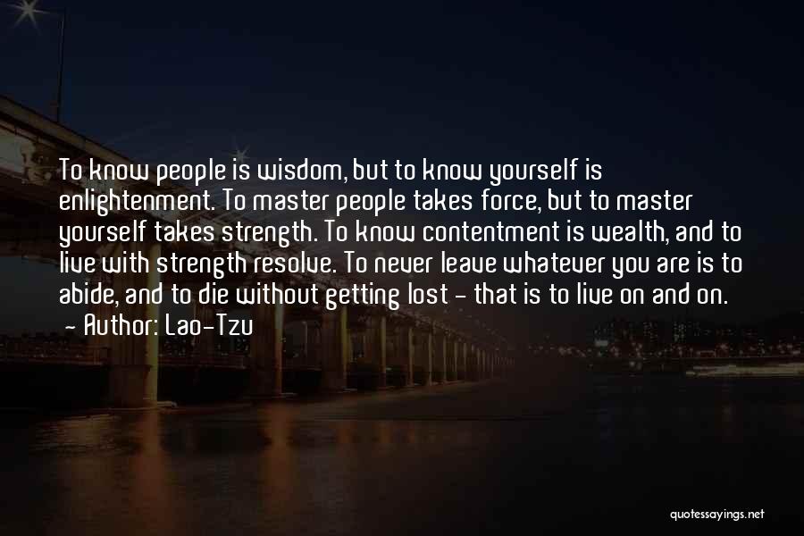 Getting To Know Yourself Quotes By Lao-Tzu