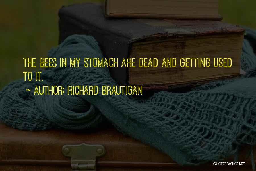 Getting Used To Somebody Quotes By Richard Brautigan