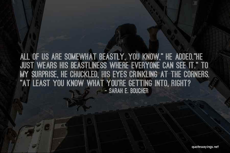 Getting What You See Quotes By Sarah E. Boucher Getting What You See Quotes By Sarah E. Boucher