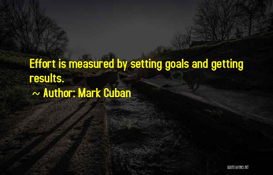 Getting Your Goals Quotes By Mark Cuban