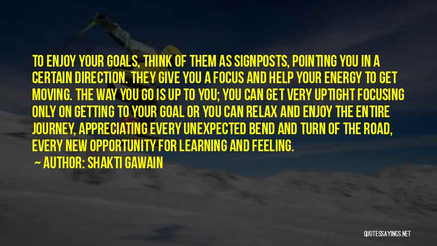 Getting Your Goals Quotes By Shakti Gawain