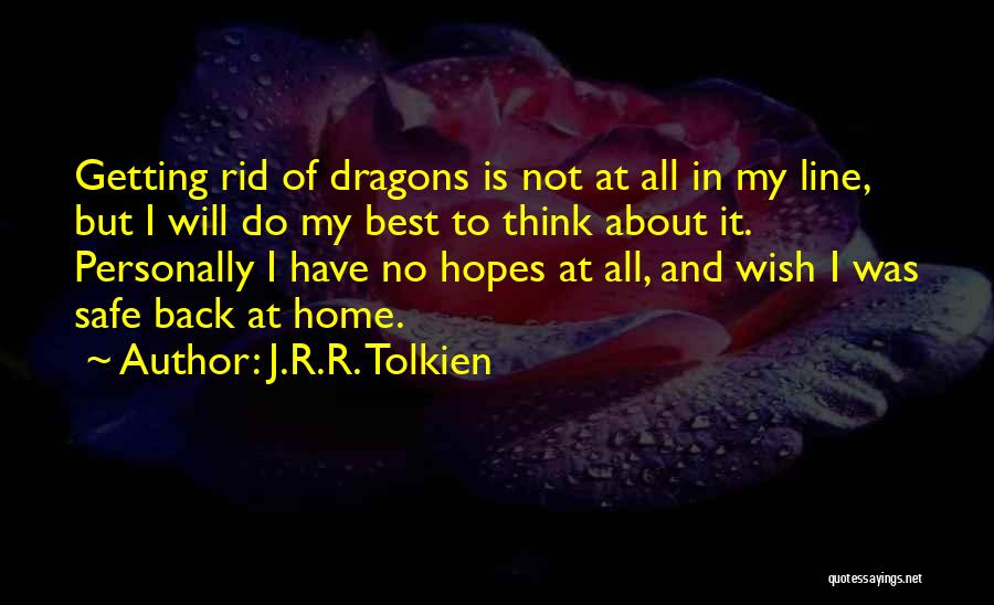 Getting Your Hopes Up For Nothing Quotes By J.R.R. Tolkien