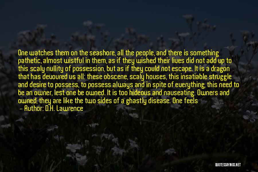 Ghastly Quotes By D.H. Lawrence