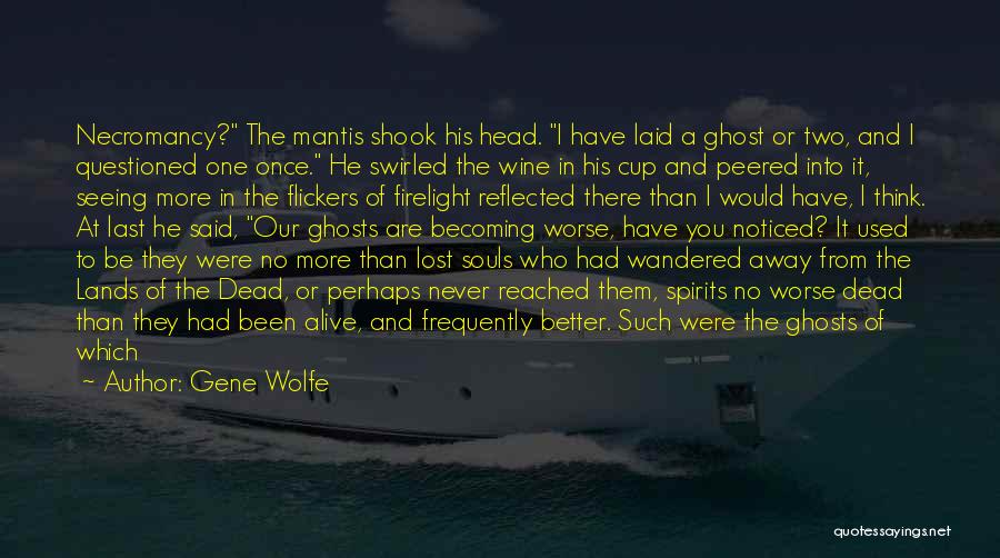 Ghosts And Spirits Quotes By Gene Wolfe