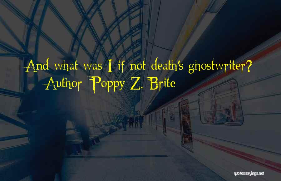 Ghostwriter Quotes By Poppy Z. Brite