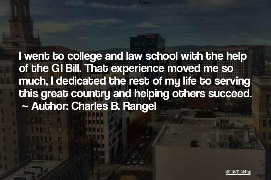 Gi Bill Quotes By Charles B. Rangel