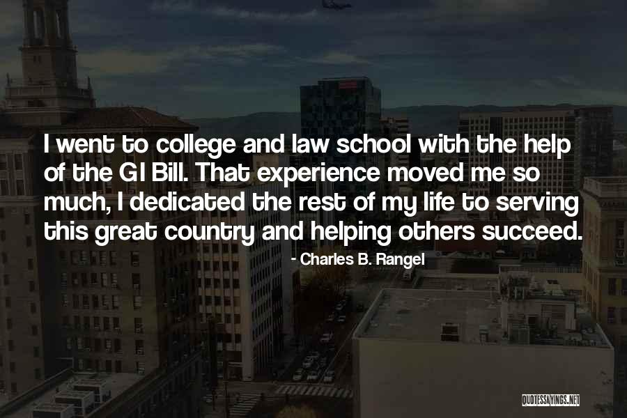 Gi Bill Quotes By Charles B. Rangel