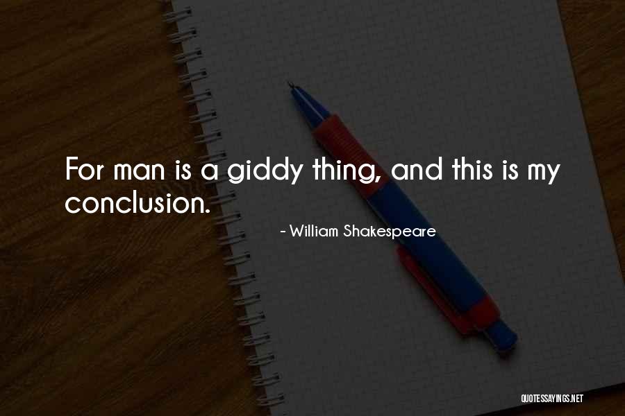 Giddy Quotes By William Shakespeare