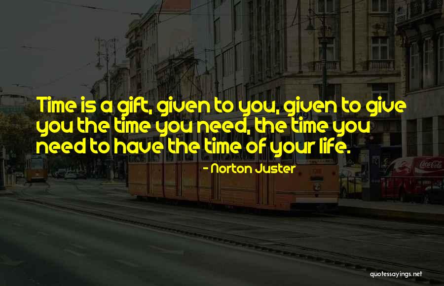 Gift Is Time Quotes By Norton Juster Gift Is Time Quotes By Norton Juster