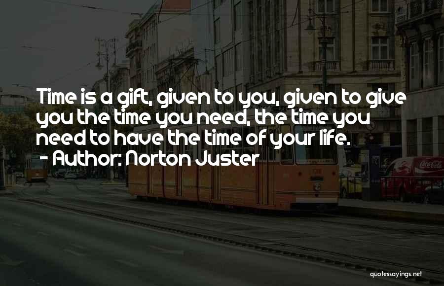 Gift Of Time Quotes By Norton Juster