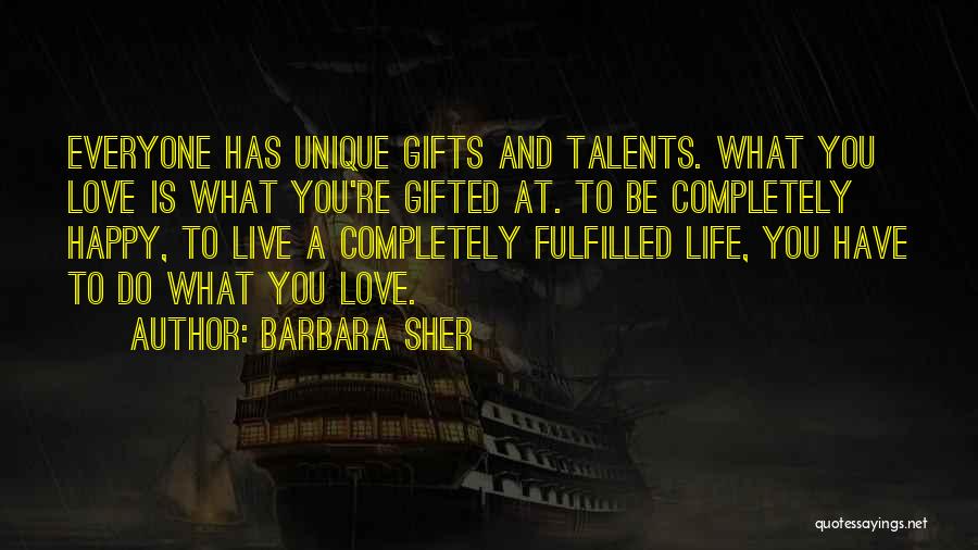 Gifted Love Quotes By Barbara Sher