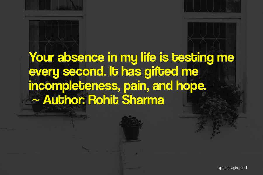 Gifted Love Quotes By Rohit Sharma