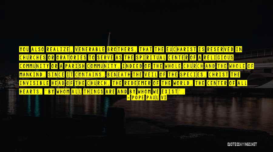 Gillem Community Quotes By Pope Paul VI Gillem Community Quotes By Pope Paul VI