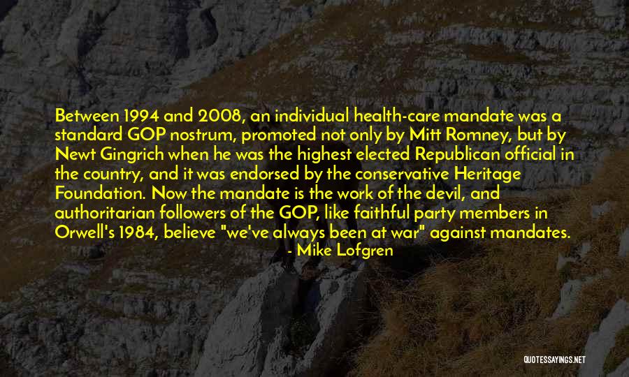 Gingrich Romney Quotes By Mike Lofgren Gingrich Romney Quotes By Mike Lofgren