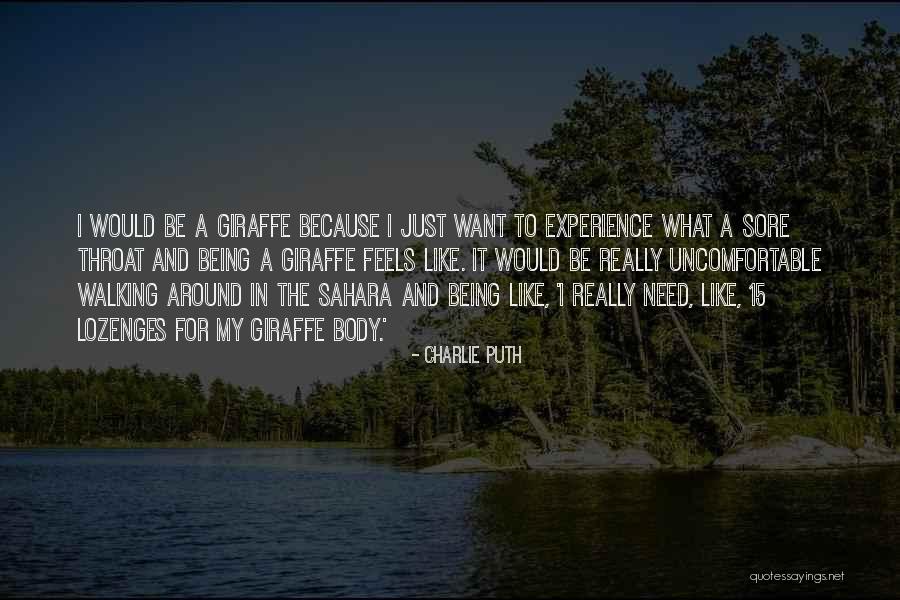 Giraffe Quotes By Charlie Puth Giraffe Quotes By Charlie Puth
