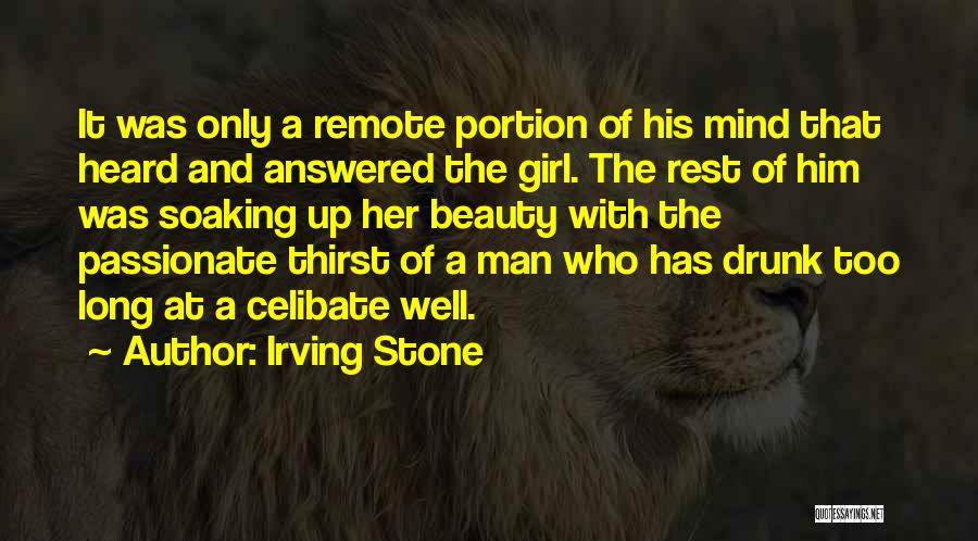 Girl And Beauty Quotes By Irving Stone