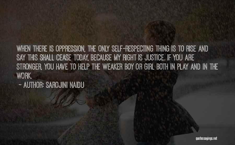 Girl And Boy Quotes By Sarojini Naidu