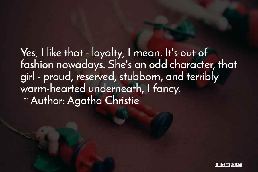 Girl And Fashion Quotes By Agatha Christie