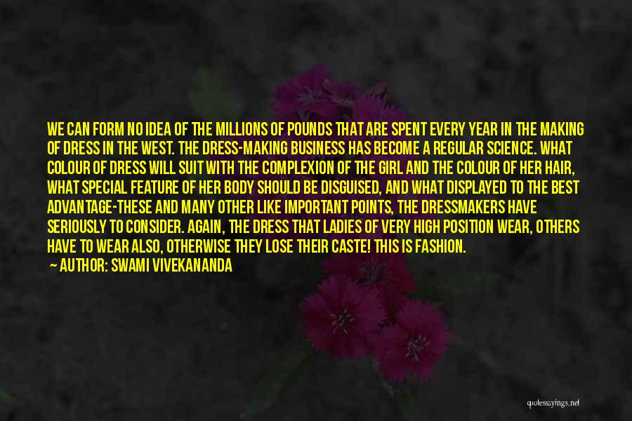 Girl And Fashion Quotes By Swami Vivekananda