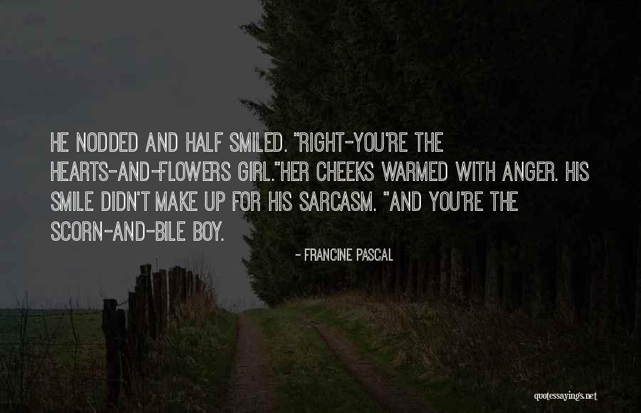 Girl And Flowers Quotes By Francine Pascal Girl And Flowers Quotes By Francine Pascal