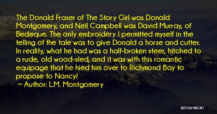 Girl And Her Horse Quotes By L.M. Montgomery