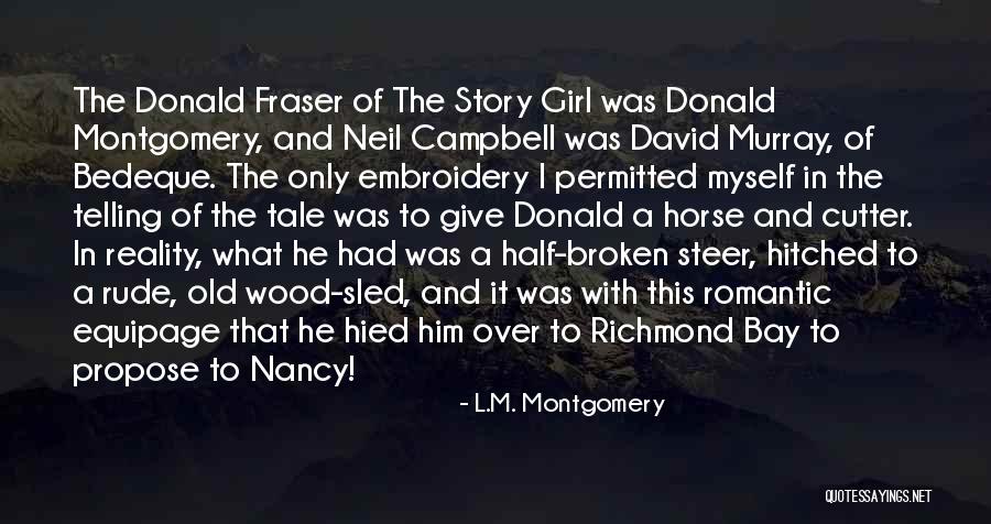 Girl And Horse Quotes By L.M. Montgomery Girl And Horse Quotes By L.M. Montgomery