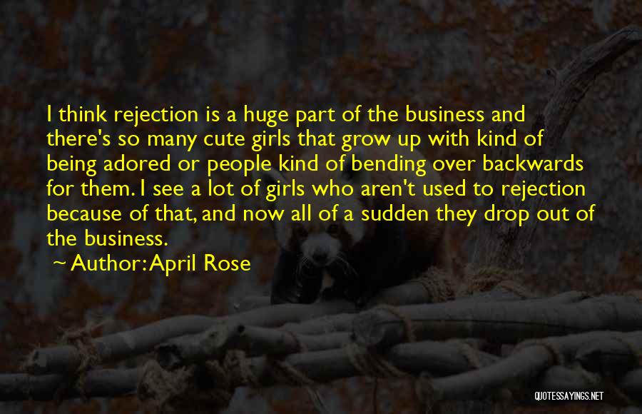 Girl And Rose Quotes By April Rose